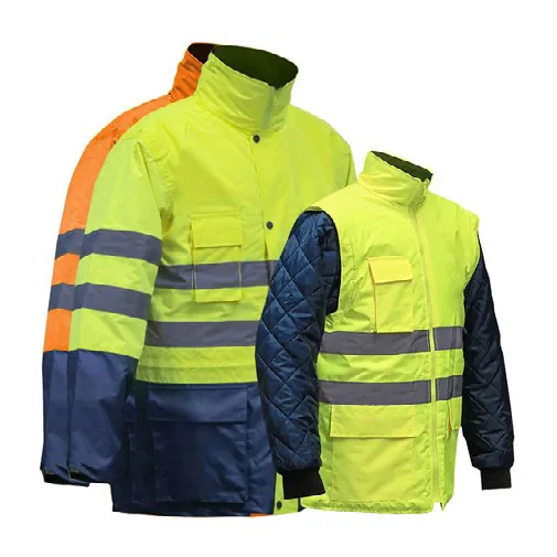Parka alta visibilidade 3 em 1 bicolor