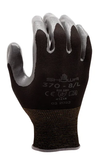 Luva nylon revestimento nitrilo cinzento