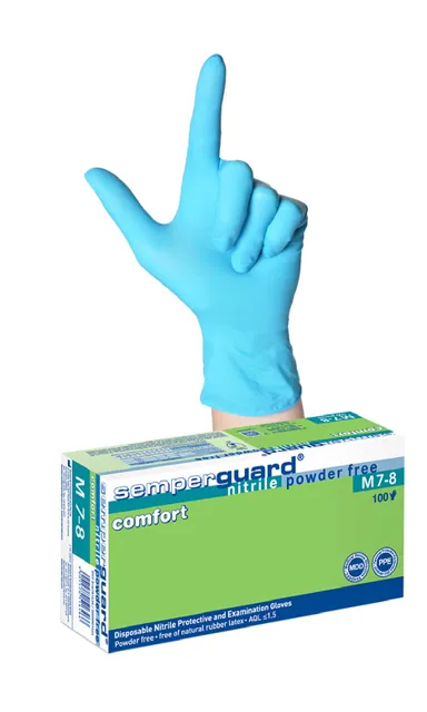 Caixa 200 (s-l) 180 (xl) luvas nitrilo sem po