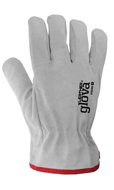 Luva soldador crute vermelho forro 35 cm