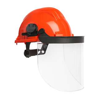 Capacete Polietileno Com Viseira Policarbonato
