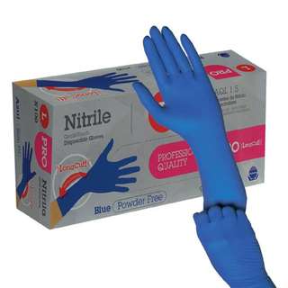Caixa 100 (S-L) 90 (Xl) Luvas Nitrilo Sem Po 30Cm