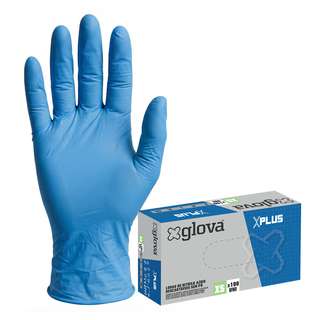 Caixa 100 Luvas Nitrilo Xplus