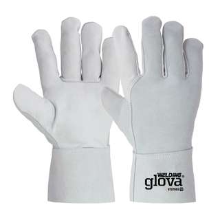 Luva Soldador Mista Bovino Cinzenta 27 Cm