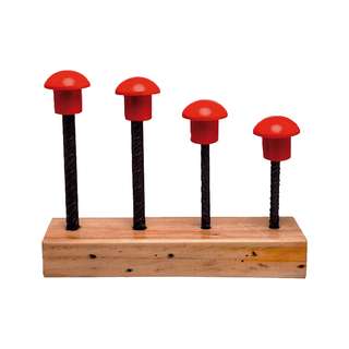 Cogumelo De Proteçao Em  Plastico Vermelho